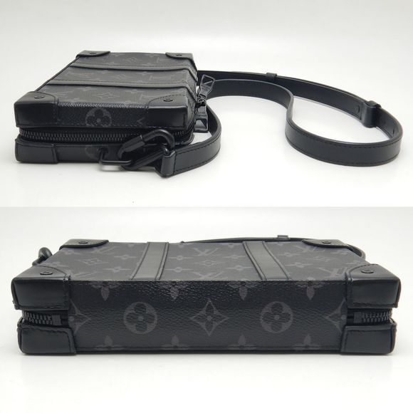 Louis Vuitton Soft Trunk Wallet Shoulder Bag Monogram Eclipse Black - Picture 4 of 8